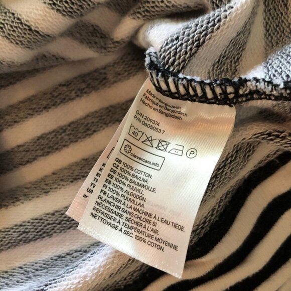 H&M Black Striped Cropped Pullover - Picture 7 of 8